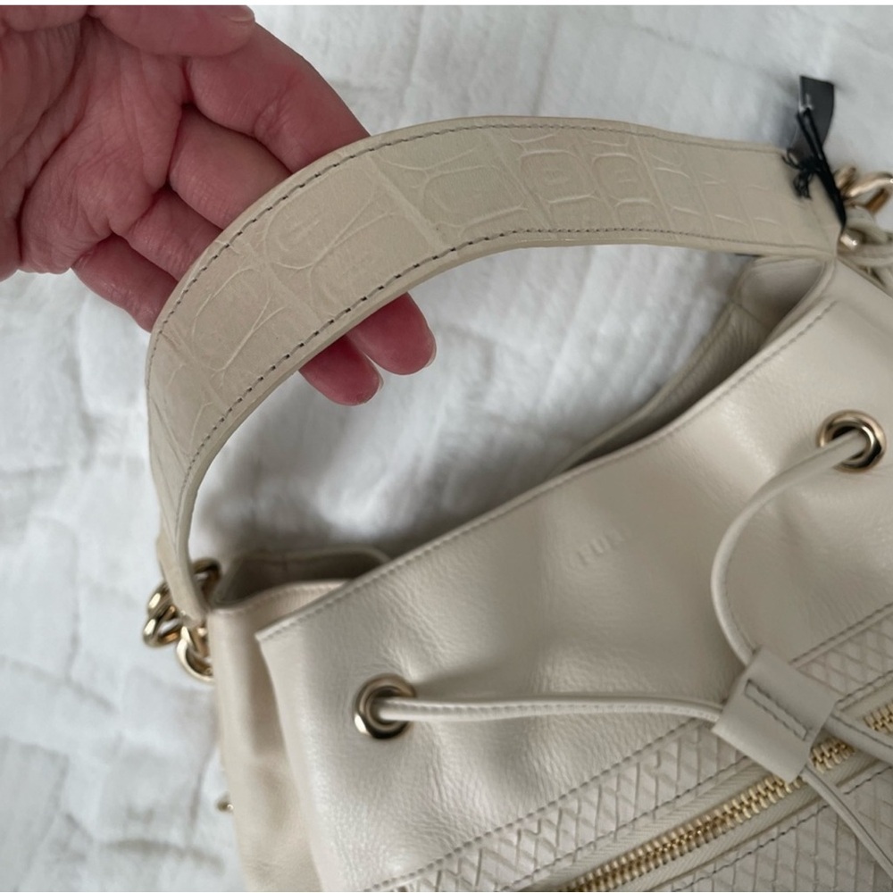 Furla Large Cream Hobo Bag NWT - Picture 12 of 15